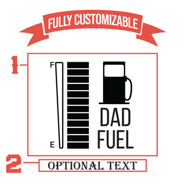 Dad Fuel Engraved Beer Glass